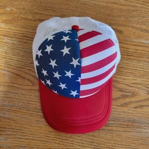 Wemco Red White & Blue USA Flag Hat